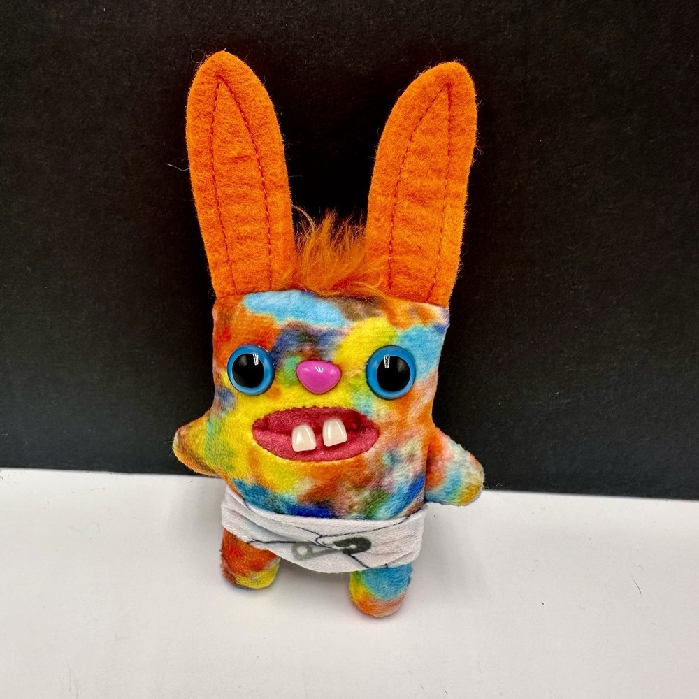 Fuggler Baby Rabid Rabbit Tie Dye Mini Plush Zuru Funny Ugly Monster